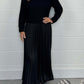 💕Limited Time 50% Off💕Women's solid color Long Sleeve Jumper & Pleated Bottom Dress