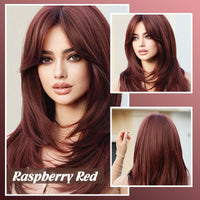 🎁Limited-time gift🎁Wig long hair Layered bangs wigs
