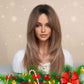 🎁Limited-time gift🎁Wig long hair Layered bangs wigs