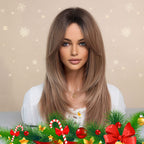 🎁Limited-time gift🎁Wig long hair Layered bangs wigs