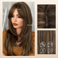 🎁Limited-time gift🎁Wig long hair Layered bangs wigs