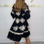 ⏰Vente limitée 50 % de réduction🔥👗Robe imprimée pour femme