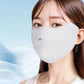 UPF50+ Ice Silk Non-marking Sunscreen Face Shield Mask with Ventilation Holes