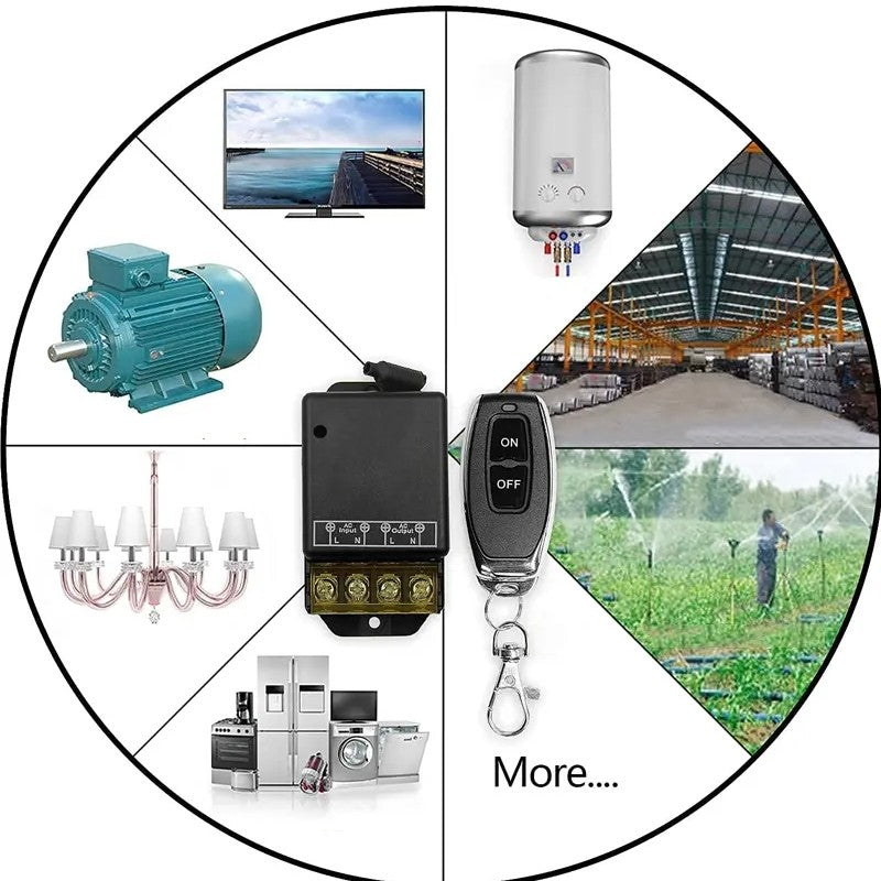 🔌🔥MEHR KAUFEN, MEHR SPAREN🔥✨ Drahtloser Fernbedienungsschalter & Empfänger-Kit - Einfache Installation mit 100m Reichweite für Licht und Elektrogeräte 🏠💡