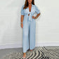 ✨ Summer New✨Women’s Solid Color Pleated Jumpsuit