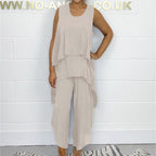 🌸Summer Specials🌸 Casual Sleeveless Loose Top and Pants Suit