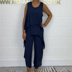 🌸Summer Specials🌸 Casual Sleeveless Loose Top and Pants Suit