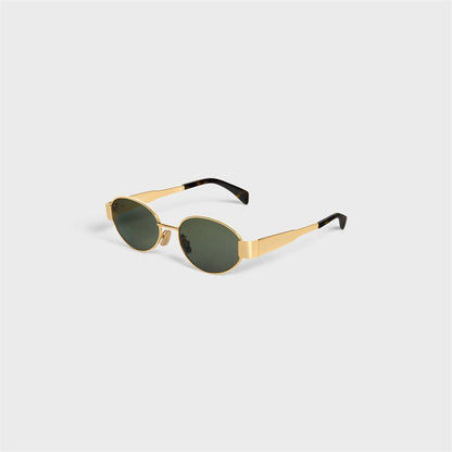 Vintage Oval Frame Sunglasses With Case（50% OFF）