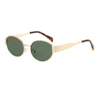 Vintage Oval Frame Sunglasses With Case（50% OFF）