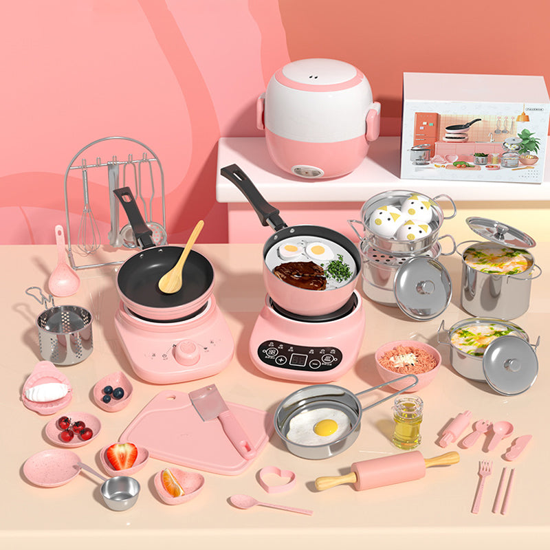🎁[Beste cadeau voor kinderen]🍳Real Cooking Mini Keukenspeelgoed voor Kinderen - Set van 22 Stuks