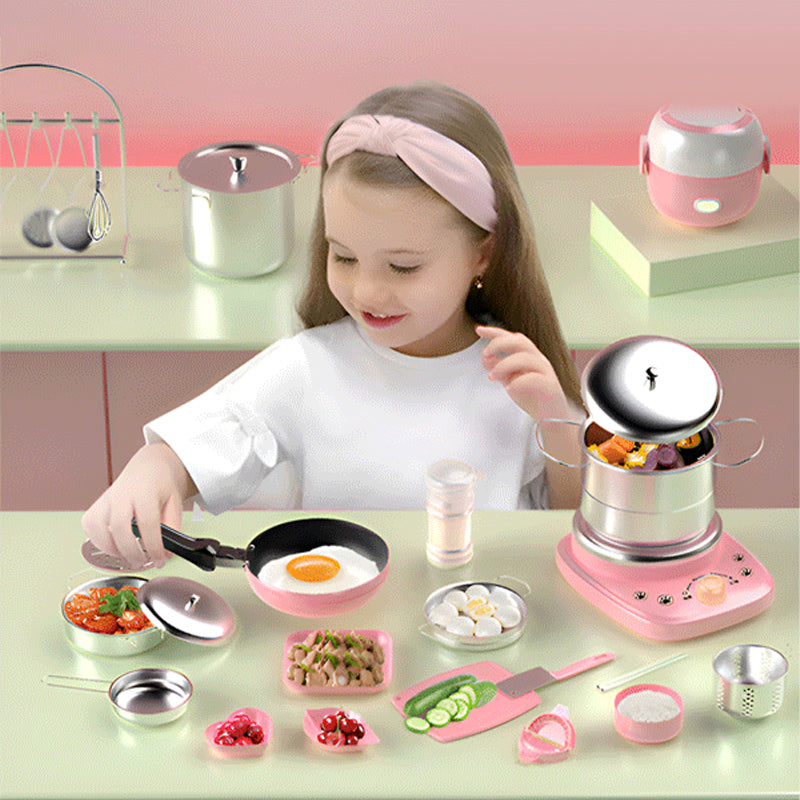 🎁[Beste cadeau voor kinderen]🍳Real Cooking Mini Keukenspeelgoed voor Kinderen - Set van 22 Stuks