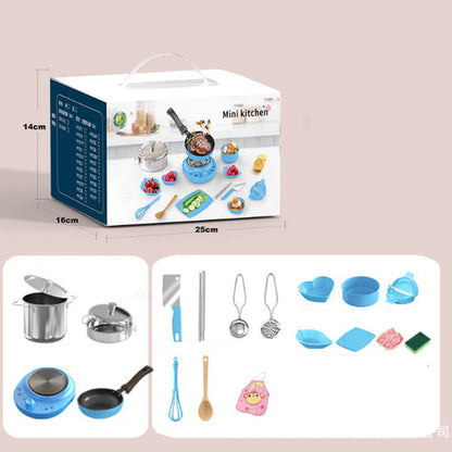 🎁[Beste cadeau voor kinderen]🍳Real Cooking Mini Keukenspeelgoed voor Kinderen - Set van 22 Stuks