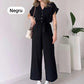 (50% OFF🔥) 💖Women's V-Neck Short-Sleeve Casual Jumpsuit