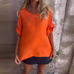 ❤️‍🔥Summer Hot Sale-60% Off😘Women's Loose Casual V-Neck Shirt T-Shirt