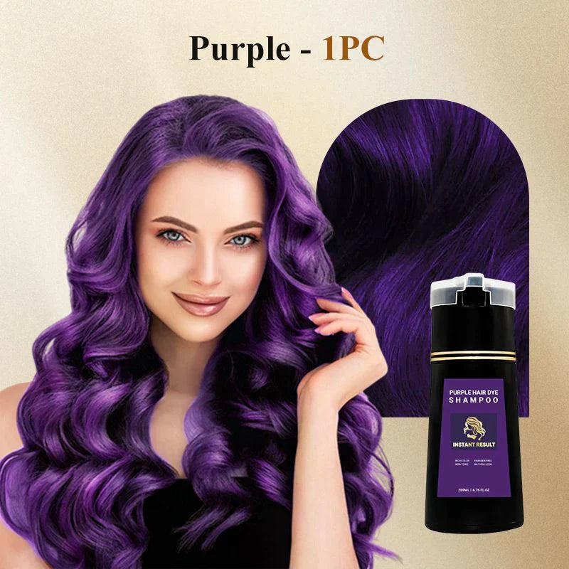 🔥50%OFF🔥Instant Result Hair Dye Shampoo🌿 | 10-Second Application | Vegan & Ammonia-Free