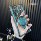 Transparent Anti-Drop Phone Case with Rotating Stand for Galaxy Series