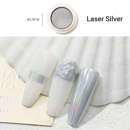 Super Bright Solid Nail Powder with Mirror Effect