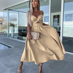 ✨Early Summer New✨ Deep V Slit Dress Collection