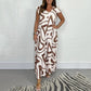 💕LAST DAY SALE 49% OFF💕Women's Summer Ruffled Wide-Leg Jumpsuit With Geometric Prints