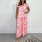💕LAST DAY SALE 49% OFF💕Women's Summer Ruffled Wide-Leg Jumpsuit With Geometric Prints
