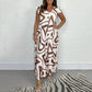 💕LAST DAY SALE 49% OFF💕Women's Summer Ruffled Wide-Leg Jumpsuit With Geometric Prints