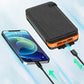 25000mAh High Capacity Solar Power Bank - Fast Charging