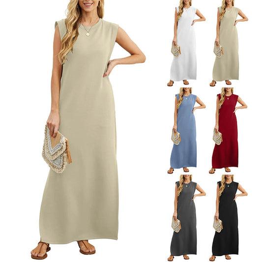 💖Limited Sale 50% OFF💖Women Loose Split Wrinkle-Free Long Dress