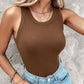 🔥LAST DAY SPECIAL PRICE: ￡9.97!!🔥Ribbed Stretchy Tank Top with Shelf Bra