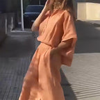 🔥2025 HOT SALE💃✨Women's Casual Cotton Linen Two-Piece Set