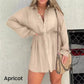 🎉Spring Hot Sale 49% OFF🔥Women's Solid Color Long Sleeve Shirt Suit