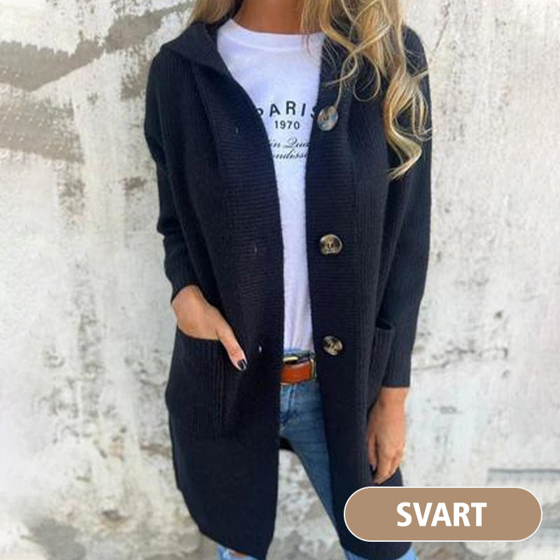 ✨New Arrival✨🌸Button-down cardigan with hood for women