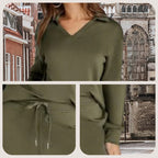 🌸Seasonal dress 50% OFF🌸Women’s 2 Piece Lounge Set with Long Sleeves