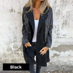 🌸🔥Big price reduction! 🔥Mid-Length Trench Coat with Denim Jean Stitching