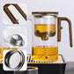🔥LIMITED SALE 50% OFF🔥Water Separation Glass Teapot with Wooden Handle