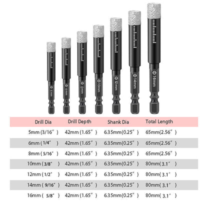 🔩 Hot sale🔩 Hexagonal Shank Drill Bits for Marble /Tile /Stone