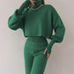 💖Limited Sale 50% OFF💖Women's Long-sleeve High Neck Crop Top and Pants Set