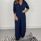 💕Hot Sale💐Casual Two Pieces Suit With Long Top & Matching Trouser