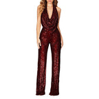 ✨Spring Specials✨Women's Sparkly Sexy Halter Neck Slim Fit Jumpsuit