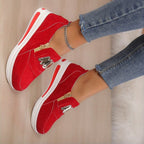 🌸  Limited time 50% off! 💥Women's Casual Platform Slip-on Orthopedic Sneakers（The more you buy, the higher the discount）