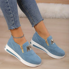 🌸  Limited time 50% off! 💥Women's Casual Platform Slip-on Orthopedic Sneakers（The more you buy, the higher the discount）