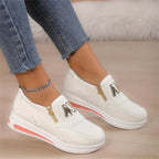 🌸  Limited time 50% off! 💥Women's Casual Platform Slip-on Orthopedic Sneakers（The more you buy, the higher the discount）