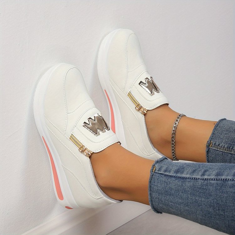 🌸  Limited time 50% off! 💥Women's Casual Platform Slip-on Orthopedic Sneakers（The more you buy, the higher the discount）