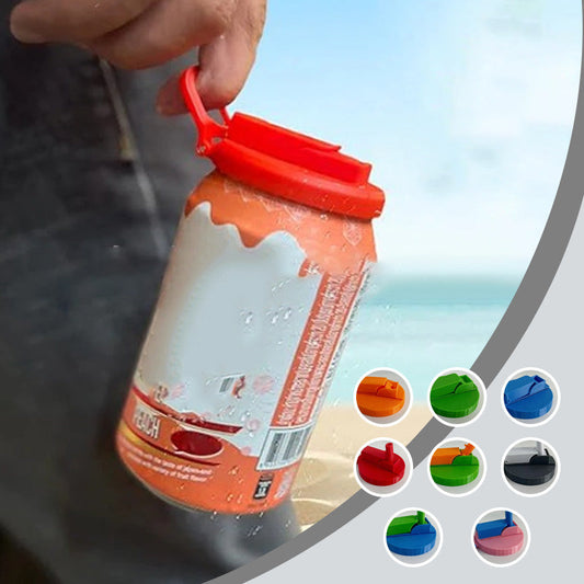 🍹 Silicone Straw Soda Can Lids - a good helper for outdoor drinking, drink more safely! 🍹