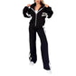 💖Limited Sale 50% OFF💖Women's Striped Zipper Jacket & Casual Pants 2-Piece Set