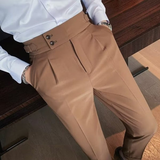 🔥New Year Specials 50% OFF 👔Men's Solid Color Straight Casual Trousers