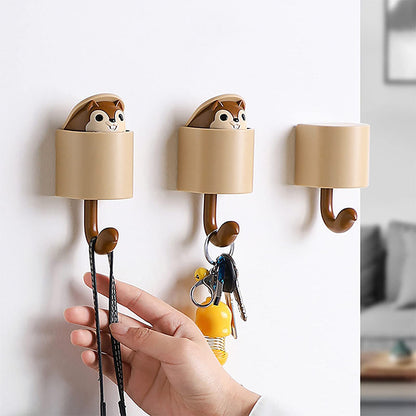 Creative Cute Squirrel Self-Adhesive Wall Hook