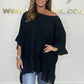 ✨Spring Style Alert🌸Loose Pleated Off Shoulder Blouses for Women