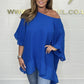 ✨Spring Style Alert🌸Loose Pleated Off Shoulder Blouses for Women