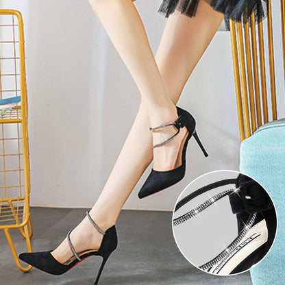 🌸50%OFF✨ Women's Elegant Rhinestone High Heels