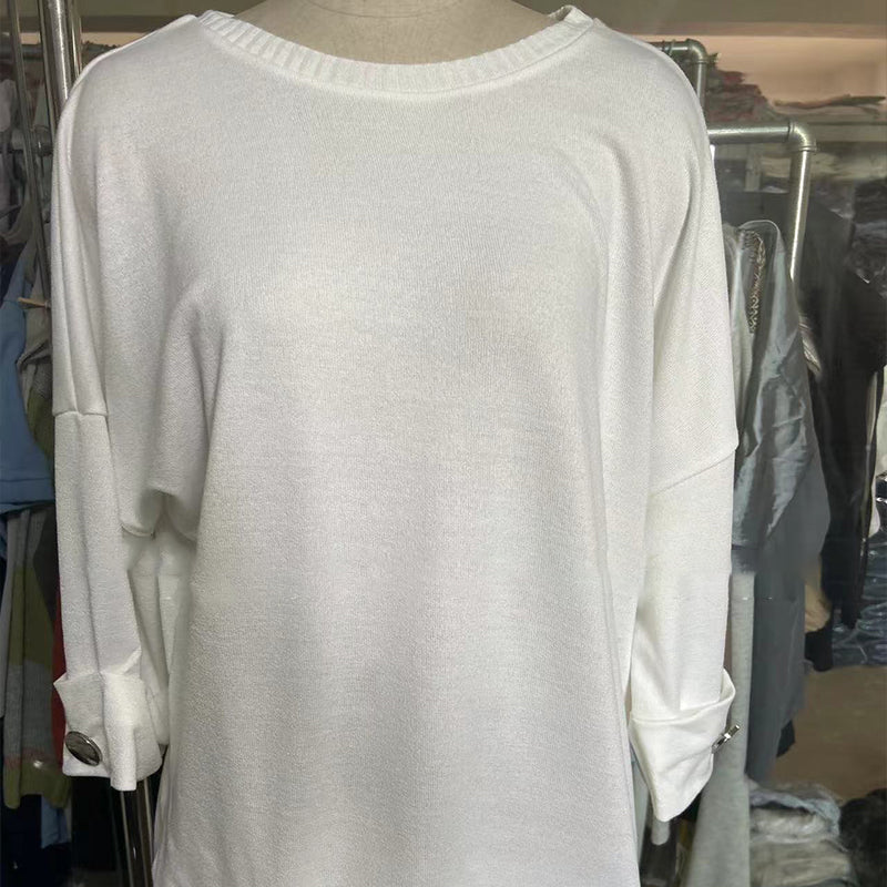 🔥What should I wear tomorrow?🔥Women's Classic Solid Color Knit Top